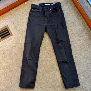 Levi's Wedgie Black Denim Jeans W 25 L 28